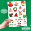 76Pcs Christmas Decorations Temporary Tattoos for Kids Merry Christmas Party Favors Stocking Stuffer Christmas Eve Gift Xmas Tree Lights Santa