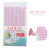 Reusable Nail Art Clay, Professional False Nail Tips Sticky Adhesive Manicure Tool - DIY Nail Art Sticky Plasticine Non Stick Hand Clays (Pink)