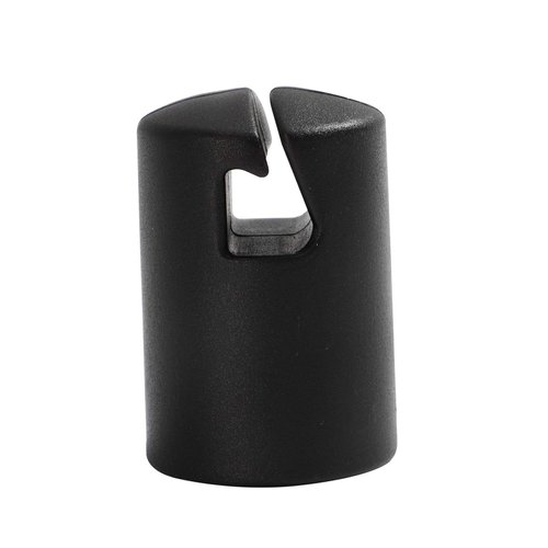 ZIZILAND Trampoline Enclosure Pole Cap for Flat Steel Sheet Top Ring System, 6 Pieces, Black, Only Fit in 32mm(1.26in) Diameter Trampoline Pole