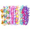 Millennial Essentials 12 Pack Thickened Hawaiian Leis Floral Necklace for Hula Dance Luau Party, Party Favors Celebrations and Decorations