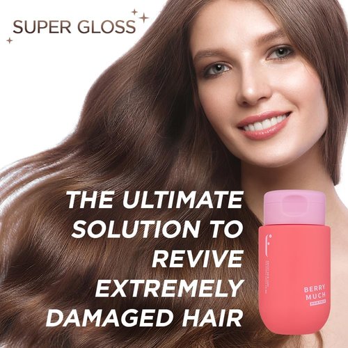 FLABOIS Leave-In Hair Mask - Berry Much, Apple Scent, No-Wash Treatment with 4-Berry Complex and Essential Oils for Dry, Damaged Hair, Split Ends & Breakage, Infused with Biotin & Vitamins, 10 Fl oz