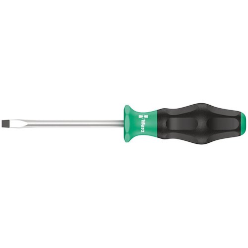 Wera 05031427001 Kraftform Comfort 1334 Slotted Screwdriver, 10mm Head, 200mm Blade Length