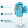 Nincha Snap-on Toothbrush Head Cover for Manual and Powered Toothbrush - Multiple Colors -Pack of 6