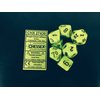 Polyhedral 7-Die Set Bright Green w/black Vortex CHX-27430