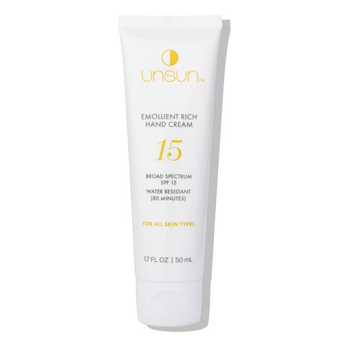UNSUN Protect & Smooth Rich Hand Cream with Broad Spectrum SPF 15 - Water-Resistant Emollient, Suitable for All Skin Types - 1.7 Fl Oz