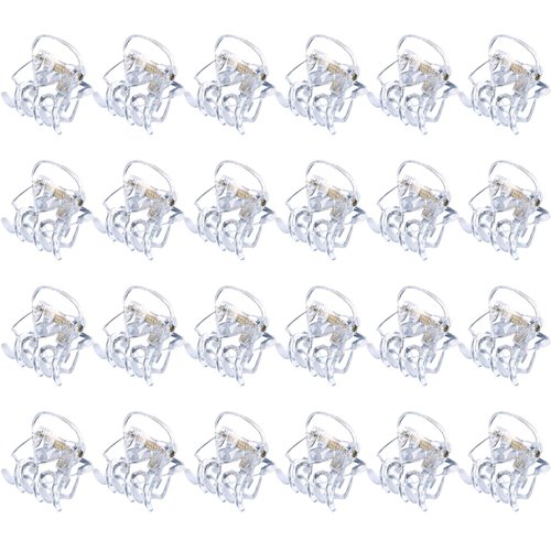 Hotop Hair Clip, 24 Pcs Small Mini Hair Claw Clips for Girls and Women, Non-Slip Plastic Tiny Jaw Clips, Clear
