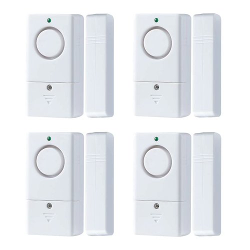 Door Alarm Sensor, Alarm for Doors When Opening, 120DB Window Door Alarm, Door Alarms for Kids Safety, 4 Pack Pool Alarms for Doors Entry Sensor Burglar Alert for Home Security Kids