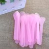 Ebonee 100 Pcs Plastic Cosmetic Mask Spatulas, 5 Inch Disposable Makeup Face Mask Spoon for Mask Cream, DIY Mixing and Sampling (4 Color)