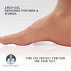 Dr. Frederick's Original Peel & Stick Foot Arch Support Gel Pads - 6 Pieces - High Arch Cushions - Relieves Pain from PES Cavus