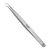 Professional Tweezers for Eyelash Extension Hand Crafted Japanese Stainless Steel Matt Finish (14cm 90° Angular Tip)