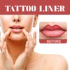 Bekoeen 3PCS Peel Off Lip Liner, Lip Liner Tattoo Peel Off,Brown Long Lasting Lip Liner Stain,Matte Tattoo Lip Liner Stain Peel Off,Infused with Hyaluronic Acid & Vitamin E