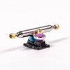RACOFSB Fingerboard Trucks with Upgraded Urethane Bushings and Pivot Cup,34mm 32mm Width,Normal Kingpin (Black, 32mm)