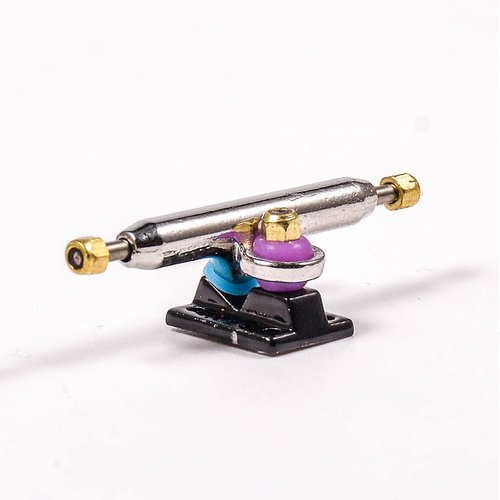 RACOFSB Fingerboard Trucks with Upgraded Urethane Bushings and Pivot Cup,34mm 32mm Width,Normal Kingpin (Black, 32mm)