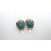 Generic 2 extra small metal turquoise blue stone alligator hair clip fine thin hair
