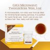 GiGi Microwave Tweezeless Wax - Non-Strip Facial Hair Remover, Honey-Infused, 1 oz