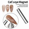 MAYCHAO 15ML Cat Eye Gel Nail Polish 1Pc Nude Nail Polish with Magnet Soak off Holographic Magnetic Gel Polish for Nail Art Manicure Salon DIY at Home, 0.5 OZ