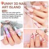MIZHSE 3D Nail Gel Clear Nail Sculpting Gel for Nail Art 15g Molding Gel for Nails Gel Liner 3D Nail Art 5D Embossed Gel Candy Gel Nail Decoration Manicure Charms
