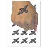 Soaring Peregrine Falcon Bird of Prey Temporary Tattoo Water Resistant Fake Body Art Set Collection - 15 2" Tattoos (1 Sheet)