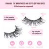 KSYOO 18mm Mink Lashes Fluffy Wispy (V05 Thin Band, 5 Pair (Pack of 1))