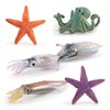 Fantarea Ocean Sea Marine Animal Figures Model Playsets 6 PCS Octopus Squid StarfishFigurine Party Favors Supplies Cake Toppers Decoration Gifts Collection Toys for Kid Boys Girls