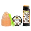 Peanut Butter Toffee Bar Soothing & Luscious Lips by OverSoyed Exfoliator & Chapped Lip Repair Lip Care Combo | Artisan Handcrafted to Order Crunchy Peanut Butter Toffee Chocolate Flavored Exfoliating Sugar Lip Scrub & Lip Moisturizer Balm Gift Set