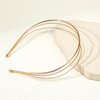 Aeaocvo 2 Pcs Metal Headband Gold Headbands for Women, Multi Layers Hairbands Metal Hair Band, Gold Elegant Hair Hoop Headpiece for Women Girls Bridal Hair Styling Accessories