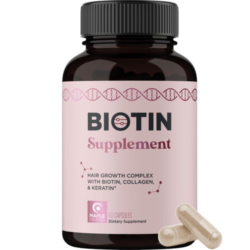 Thicker Hair Growth Vitamins for Women - Extra Strength Biotin and Collagen Supplement with Healt...