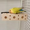 KeaJuidy Bird Wooden Block Chewing Toy Parrot Chewing Toy Wood Toys Foraging Training Toys for Small Animals Shredding Biting Wood Bird Cage Accessories Teething Toy for Lovebird Parakeets Cockatiels