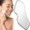 OIIKI Gua Sha Tool for Face, Stainless Steel Smooth Metal Gua Sha Facial Tool, Face Scraper for Chin, Neck, Eye