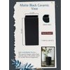 Serene Spaces Living Set of 2 Square Matte Black Ceramic Vase – Modern Black Square Vase Adds a Sleek Look to Any Space, Use for Home Décor, Event Centerpieces and Much More, 3” SQ x 6” H
