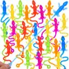 HLARTNET 26 PCS Sticky Lizards for Kids, Stretchy Sticky Lizards Toys Bulk for Reptile Party Favors, Children Lizards Gifts for Goodie Bags Stuffers Pinata Filler Students Rewards