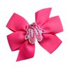 Ballet Slipper 3 inch Grosgrain Bow Hair Bow Set Ballerina Recital Gift (Hot Pink Set)