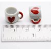 10 Darling Sweet Heart Romantic Lover Coffee Mug Tea Cup Dollhouse Miniatures Food Kitchen Docoration
