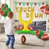 Football Party Supplies Kit - Touchdown Letter Balloons, Goal Post & Football Shaped Foil Balloons, Round 'Touchdown!' Foil Balloons, and Banner for Birthday, Game day, Tailgate Party Decorations