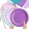 CMUSKO Mermaid Birthday Decorations-60Pcs Mermaid Plates and Napkins Pink Blue Purple Little Mermaid Theme Party Supplies