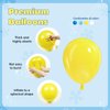 61pcs Blue and Yellow Balloons, 12 Inch Clear Yellow Blue Balloons for Cartoon Theme Baby Shower Engagement Wedding Birthday Party Decorations