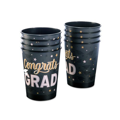 American Greetings Graduation Party Supplies, Party Cups (8-Count)