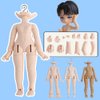 XiDonDon New 1/12BJD Doll Body for GSC Head,OB11 Doll Replace Body, with Animal Body Accessories,Three Uses,Action Figures (Cinnamon)