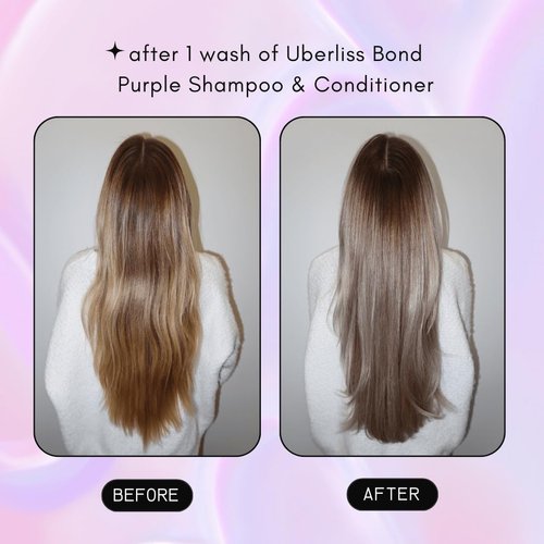 UBERLISS Bond Purple Shampoo 10oz - Hair Toner for Blonde Hair - Hydrating & Moisturizing - Sulfate Free - Vegan