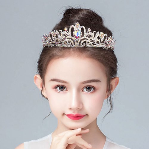 Chanaco Princess Crown Tiaras for Girls Aurora Crown Princess Tiara Crystal Tiara Headband for Wedding Birthday Halloween Prom