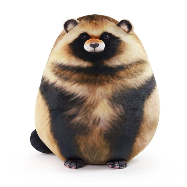 Dinyinor Cute Raccoon Plush Pillow,Raccoon Plush Body Toys,Soft & Comfortable Raccoon Stuffed Animal Plushies,Plush Toy Decoration Doll Gifts for Kids & Adults（Raccoon-12in）
