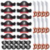 Legigo 36 Pcs Funny Pirate Party Set- Pirate Kids' Party Cosplay Supplies Include 12 Felt Pirate Hats, 12 Pirate Eye Patches, 12 Inflatable Swords for Caribbean Fancy Dress Cosplay Party Stage Prop
