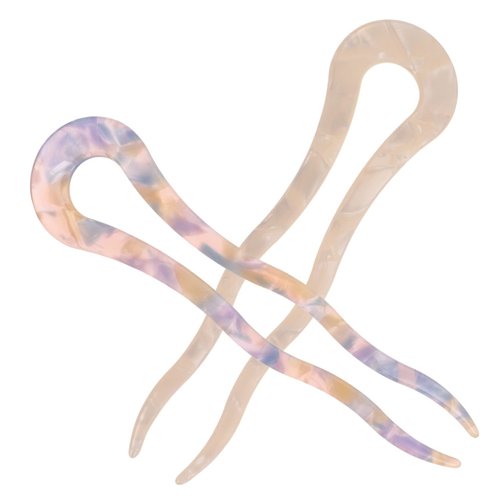 Beavorty Hairpin 2pcs French Chinese Hair Accessories U Shape Chignon 2 Prong Chignon Pin Decorative Hair Pins Hair Forks for Women