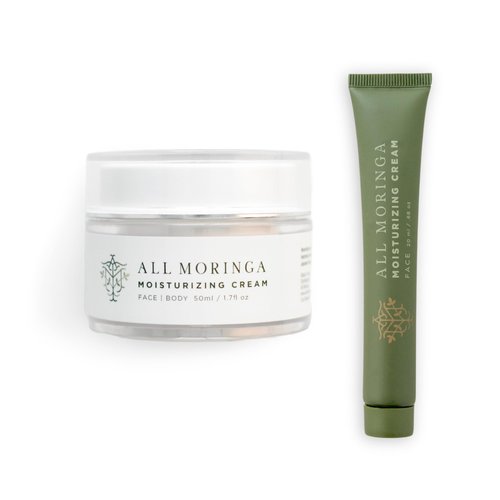 Moringa Oleifera Face Cream, Nourishing, Moisturizing, and Hydrating, Clean Ingredients, Exclusive Formula for Sensitive Skin, Lightweight, All-Natural, Non GMO, Ethically Produced, Jasmine oil scent
