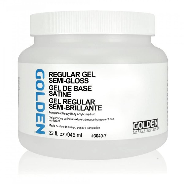 Acrylic Medium Golden Regular Gel Semi Gloss 32 oz