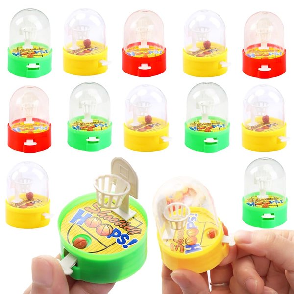 NEEW 12 Pack Mini Finger Basketball Shooting Game, Party Favors Basketball Party Decorations Mini Handheld Desktop Table Classroom Rewards, Carnival Prizes for Kids