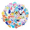 100 Pack Ocean Life Animal Stickers,Under The Sea Party Favors, Waterproof Stickers for Water Bottle Laptop Computer Phone