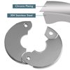 Plumbing Cover Plates, Escutcheon plate, Stainless Split Flange, Hinged Floor and Ceiling Plates for than 21mm Dia Pipe (Fits 1/2 Inch IPS), Chrome Finish, 2 PCS