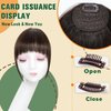 MIFIL Clip in Bangs Real Human Hair Extensions Fake Bangs Dark Brown Hair Clip on Bangs for Women Fringe With Temples Hairpieces Air Bangs For Daily Wear