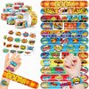 48 Hero 24PCS Hero Temporary Tattoos Sticker 24PCS Slap Bracelets Perfect for Themed Birthday Party Favors Baby Showers or Classroom Rewards Ideal Decor and Gifts for Girls and Boys